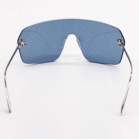 NEW FE4121US 16V BLUE SILVER UNISEX SHIELD SUNGLASSES FENDI FE4121US - Picture 6 of 9